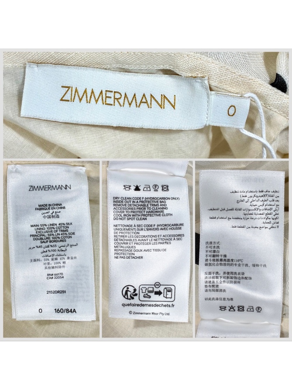 Zimmermann Crush Ruffle Halter Polka Dot Linen Silk Organza Mini Dress 4 US NWT - Picture 7 of 17
